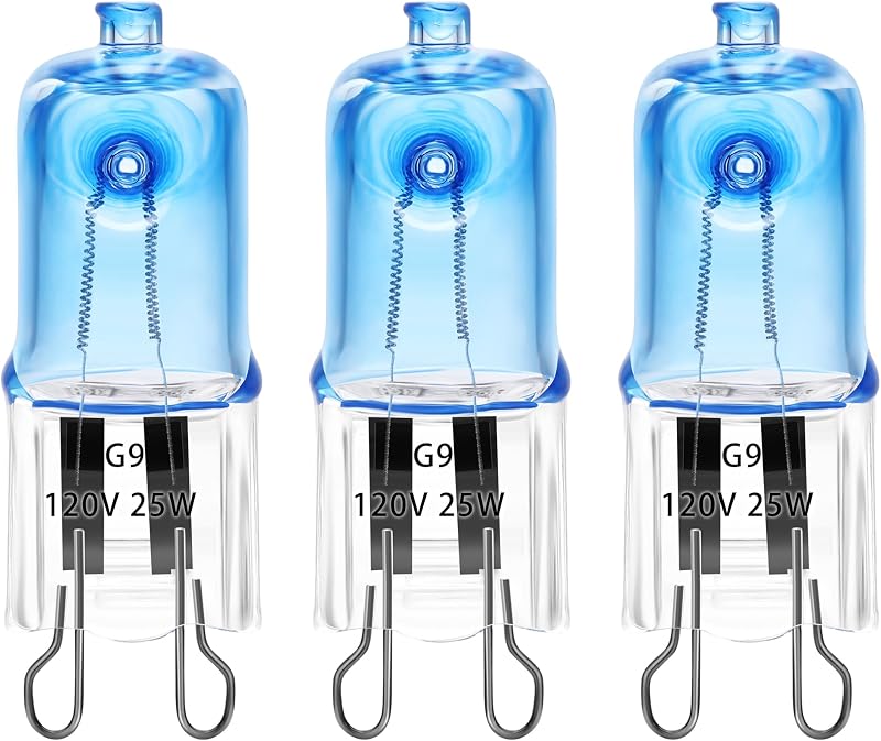 Lâmpada Halógena UVA/UVB para Aquecimento de Terrário G9 Day Blue ExoRepti 25 W, Pacote com 3