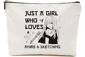 Anime Makeup Bag Gift for Anime Lovers, Japanese Art, Christmas Birthday Gifts