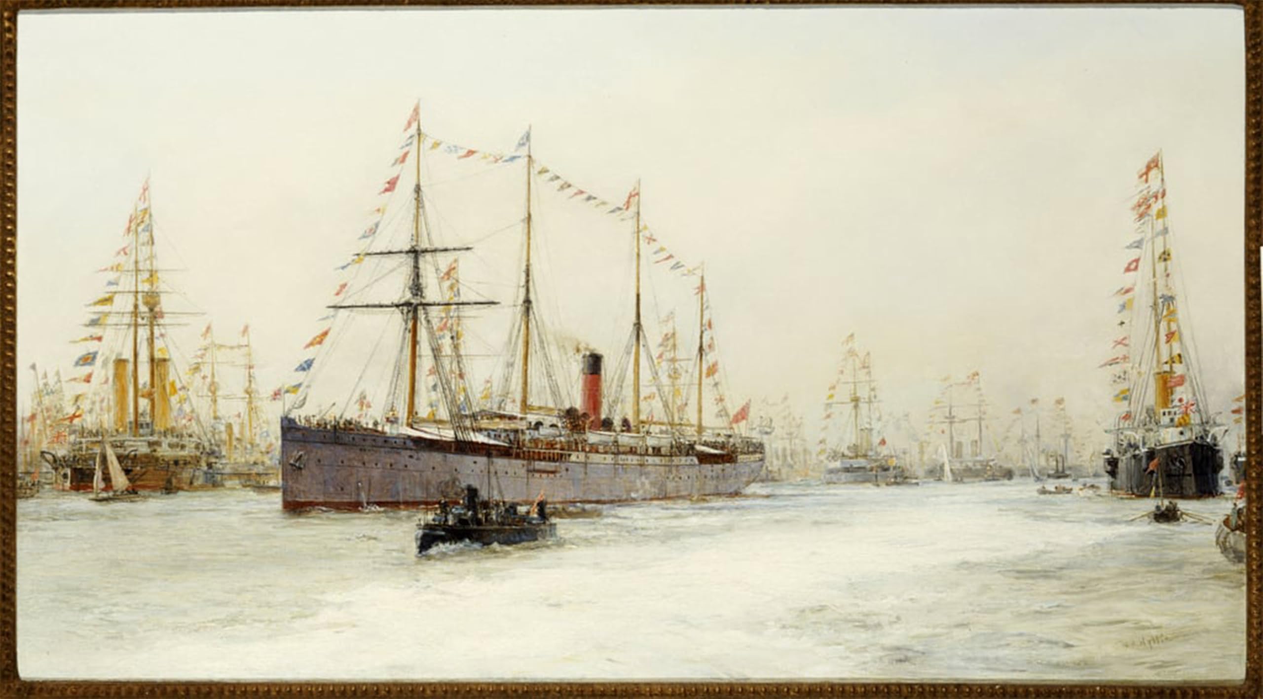 Decora paredes vacías con el lienzo vintage de William Lionel Wyllie de 60x90cm para casa 5