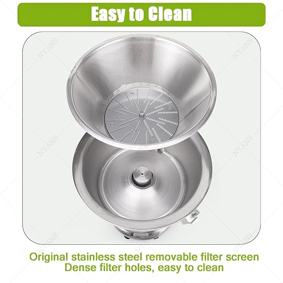 Commercial Juice Extractor, Heavy Duty Juicer, Aluminum Casting and Stainless Steel Constructed Centrifugal Juice Extractor, Juicing Both Fruit and Vegetable - Industrial Grade Juicer,B3000