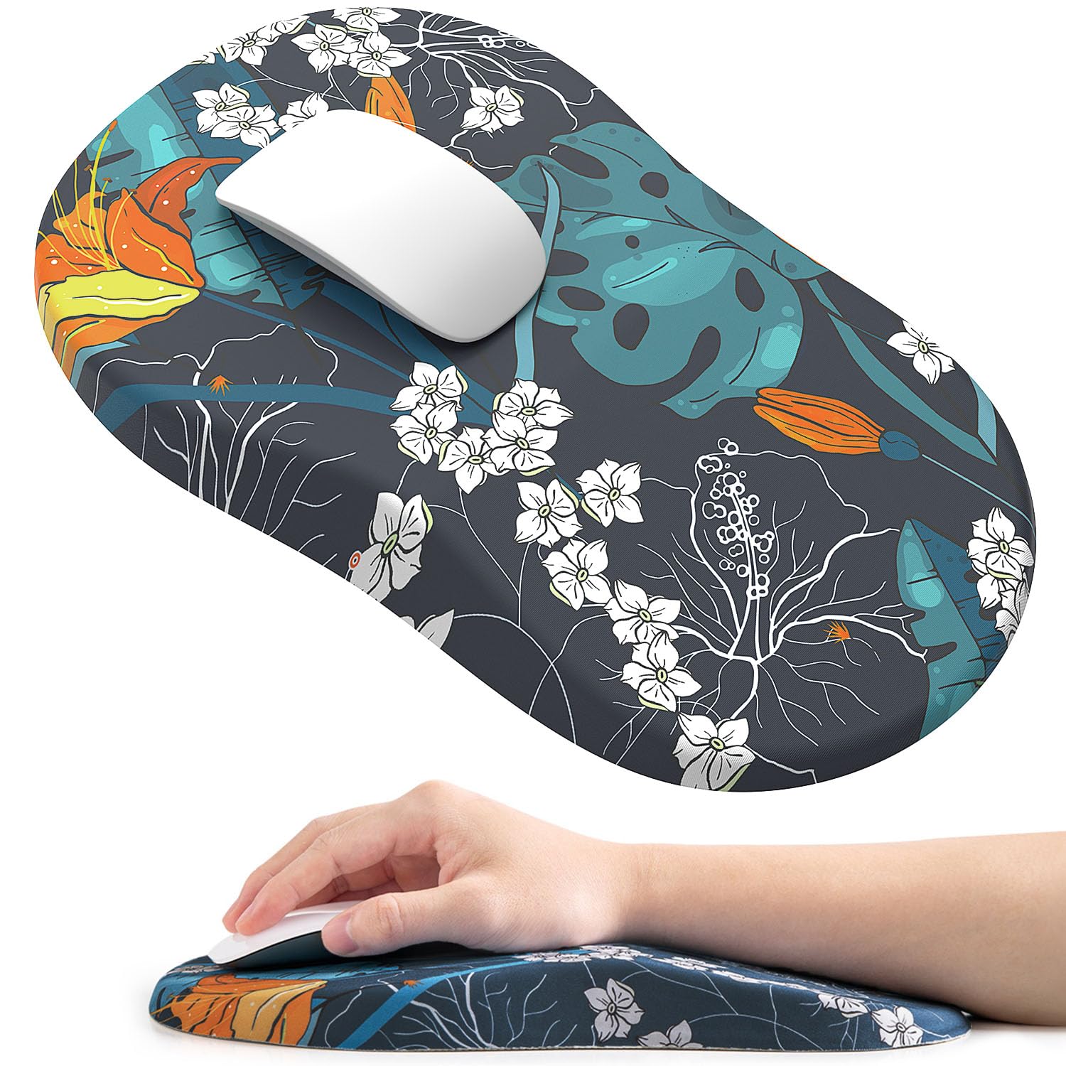 Tappetino per mouse interamente in memory foam, tappetino per