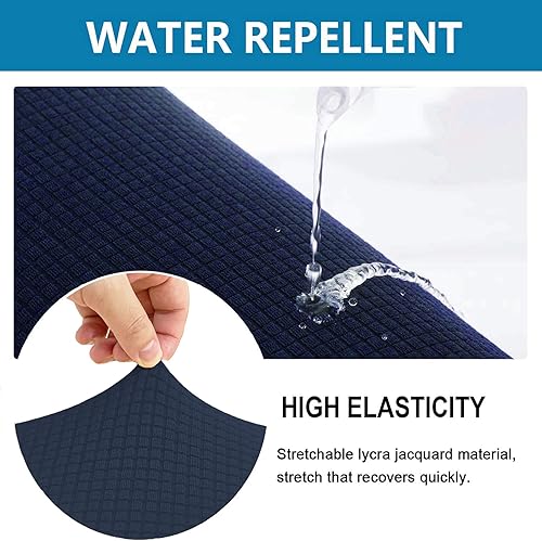 Miniatura 3 de Fundas de sofá en forma de L repelentes al agua para sofá seccional, funda elástica separada para sofá seccional izquierdo y derecho con parte