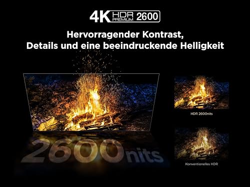 TCL 55C7K QD-Mini Téléviseur LED 55" 4K HDR Premium Dolby Vision IQ & Atmos, Bang & Olufsen Sound, Smart TV avec Google TV, 144 Hz, HDMI 2.1, AMD FreeSync Premium Pro, AirPlay 2, Google Assistant - 8
