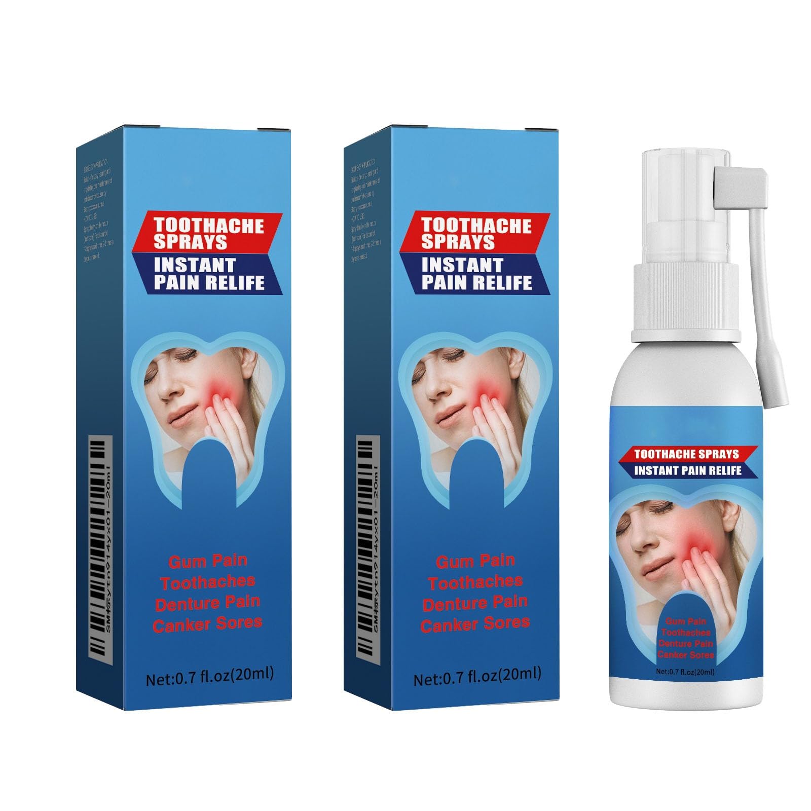 Spray Dental de Alivio Rápido, Tratamiento de los Dientes, Alivio del Dolor de Muela, Dolor Muscular