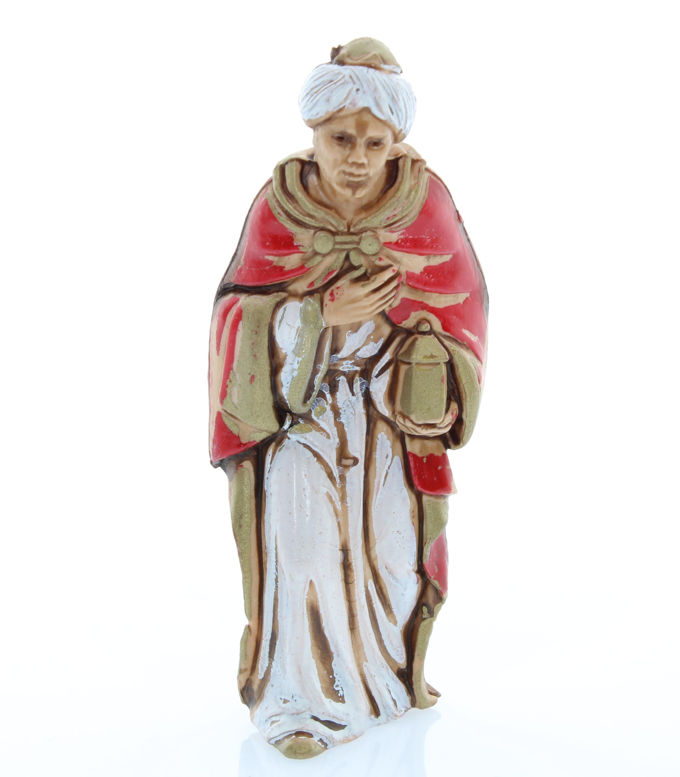 Moranduzzo Tris Rois Mages pour Crèche de 8 Cm Échelle 1:22 - Figurines de Crèche Indestructibles - Style 700', Peinture Finition à la Main, Produit Officiel, Fabriqué en Italie, Sculpteur M. Landi