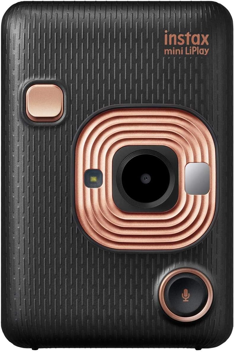 Fujifilm Instax Mini Liplay Hybrid Instant Camera - Elegant Black