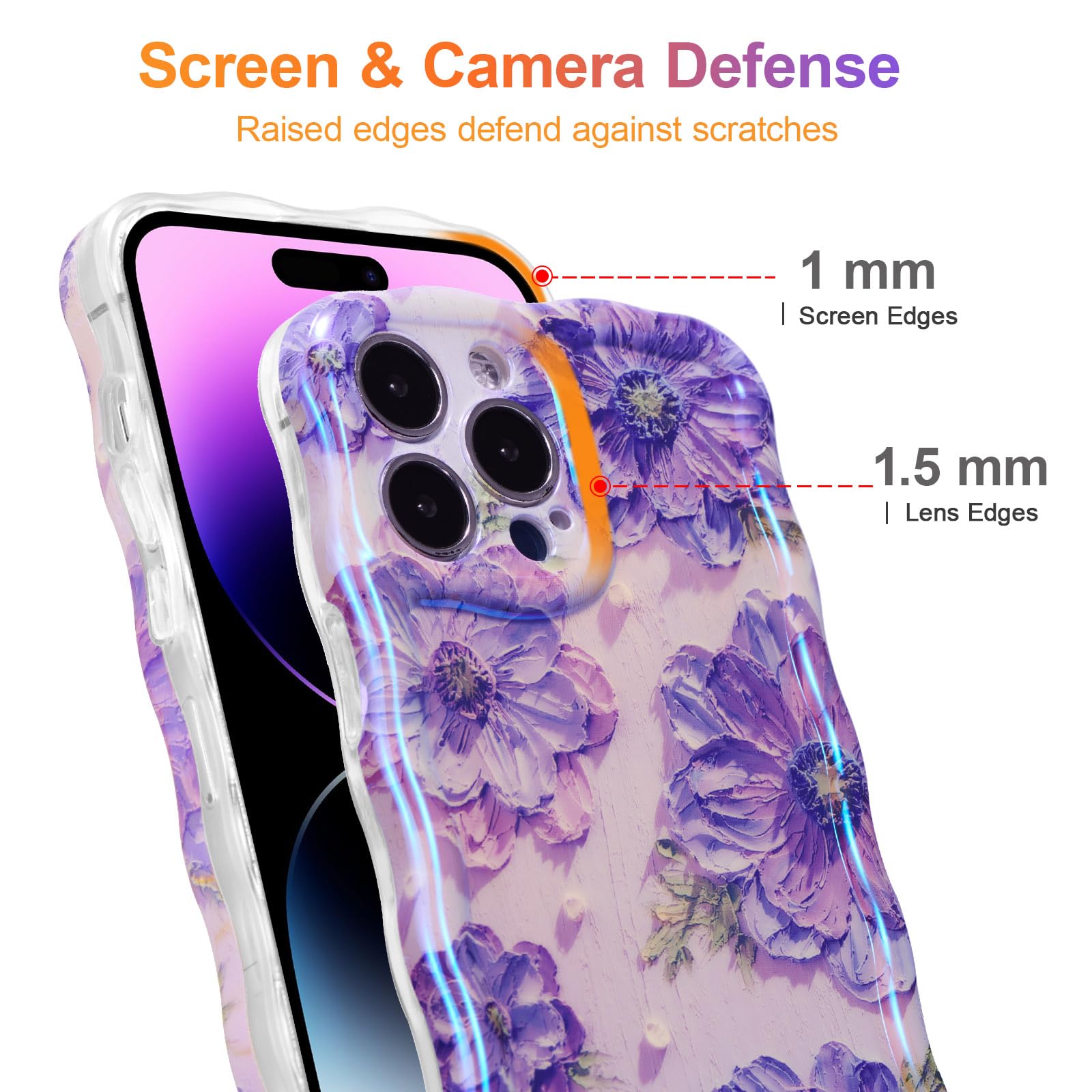 Amazon.com: EYZUTAK Case for iPhone 16 Pro, Colorful Retro