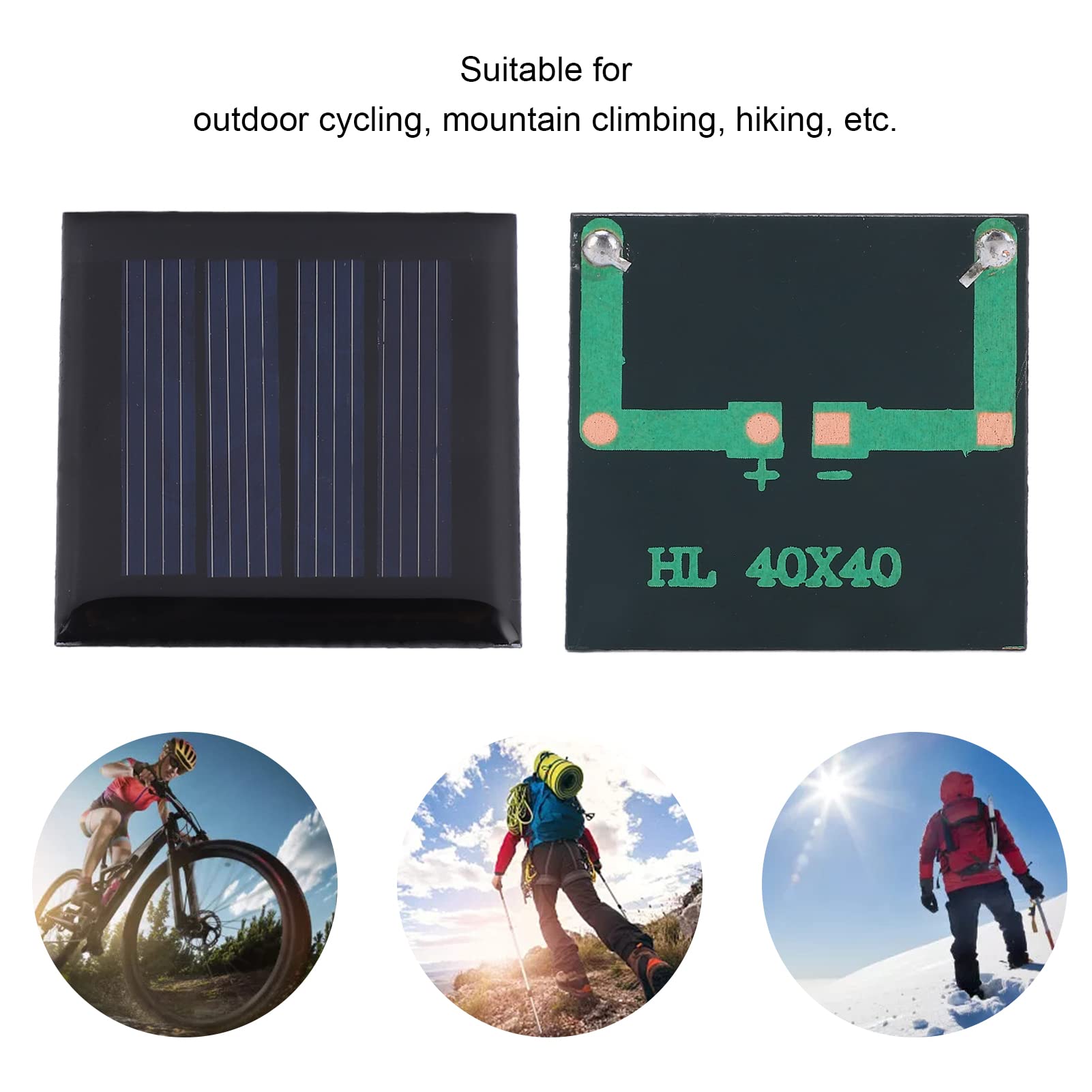 Sourcing Map 5 Stück Mini Solarpanel, 2V 0.22W 110mA Mikro