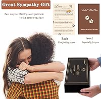 Vista 3 de Regalos conmemorativos para perros, campanillas de viento conmemorativas para mascotas de 28", regalo de condolencias por pérdida de perro, regalo