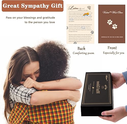 Miniatura 20 de Regalos de pérdida de mascotas, campanillas de viento conmemorativas para perros de 28 pulgadas, regalo de condolencias por pérdida de perro, regalo