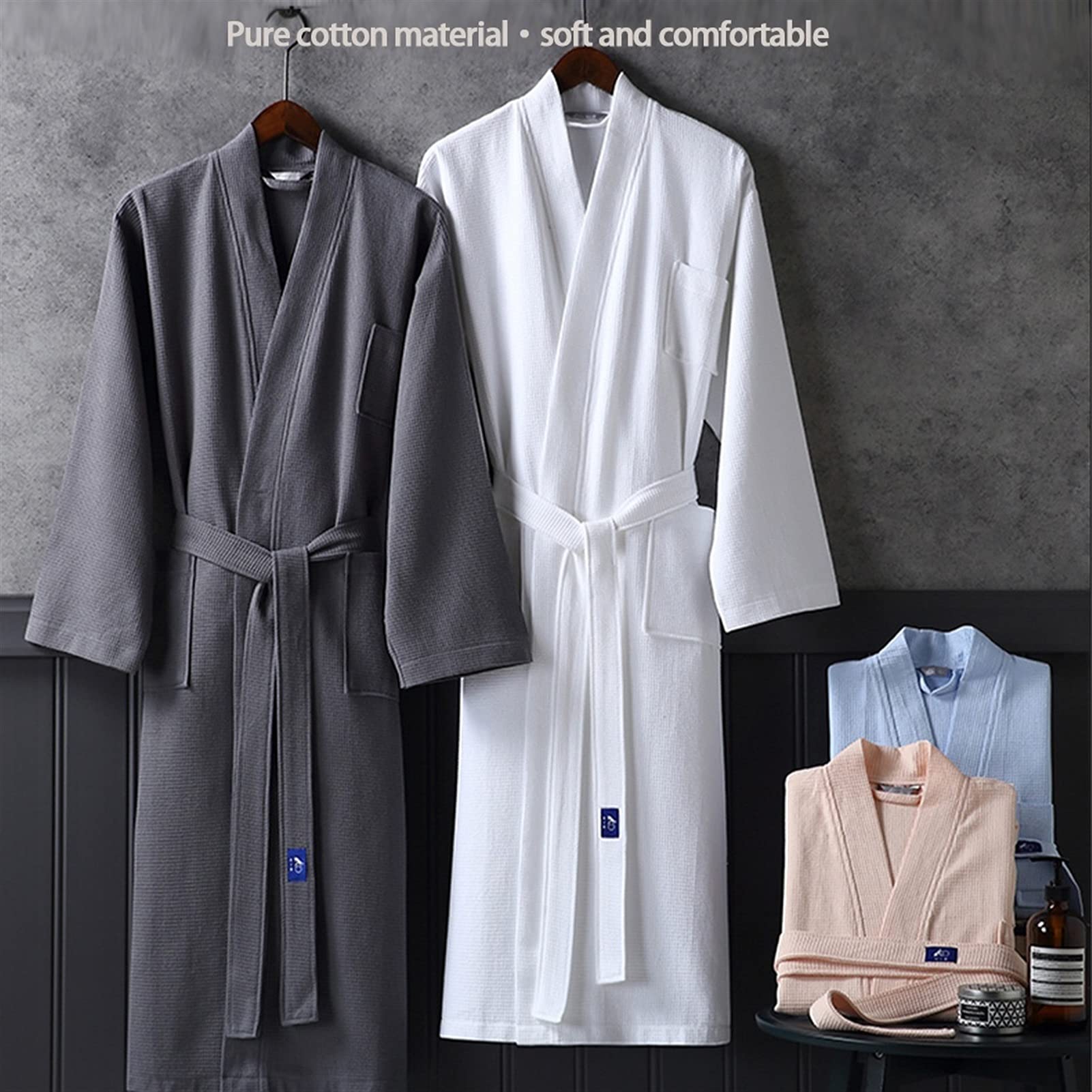 Accappatoio In Cotone 100% Cotone Accappatoio, Accappatoio A Cinque Stelle Accappatoi Da Uomo E Lunghi Caminetti Da Uomo E Da Donna In Primavera, Estate E Autunno Asciugamano Multi-cotone Materiale
