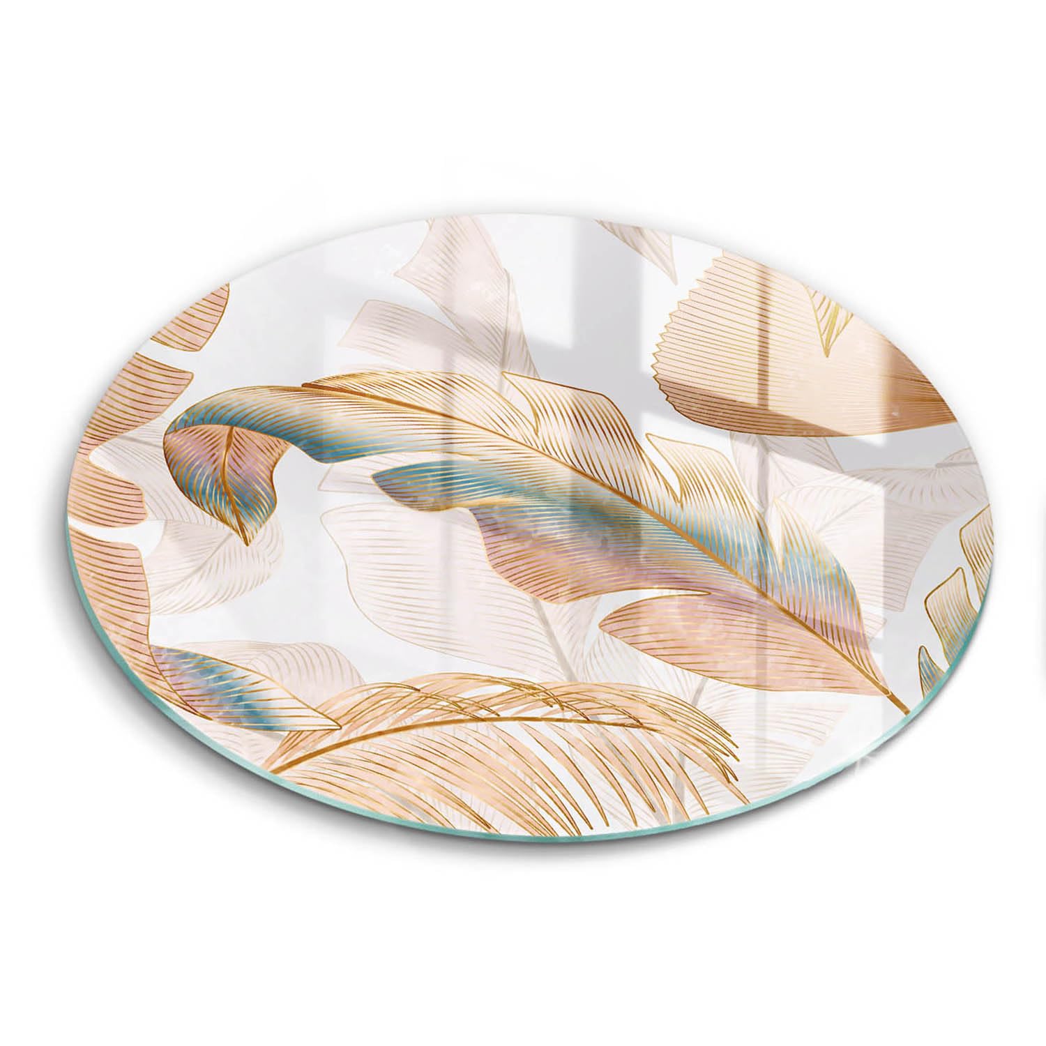 Planche à Découper Cuisson Résistance Wallfluent 30cm Bohème - Accessoire de Cuisine en Verre