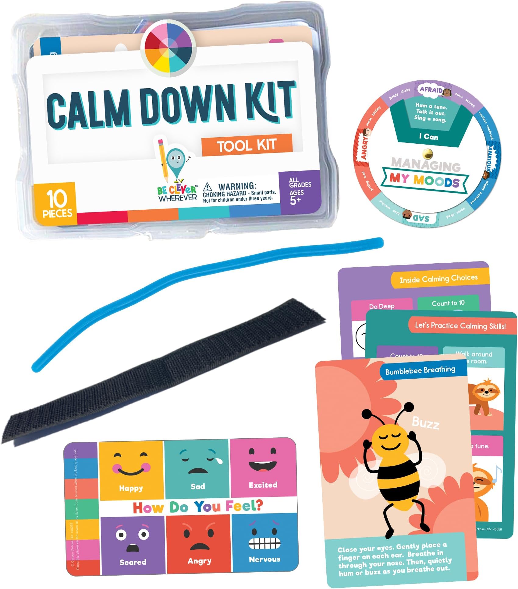 Be Clever Wherever Calm Down Kit Manipulative, Grade K-5