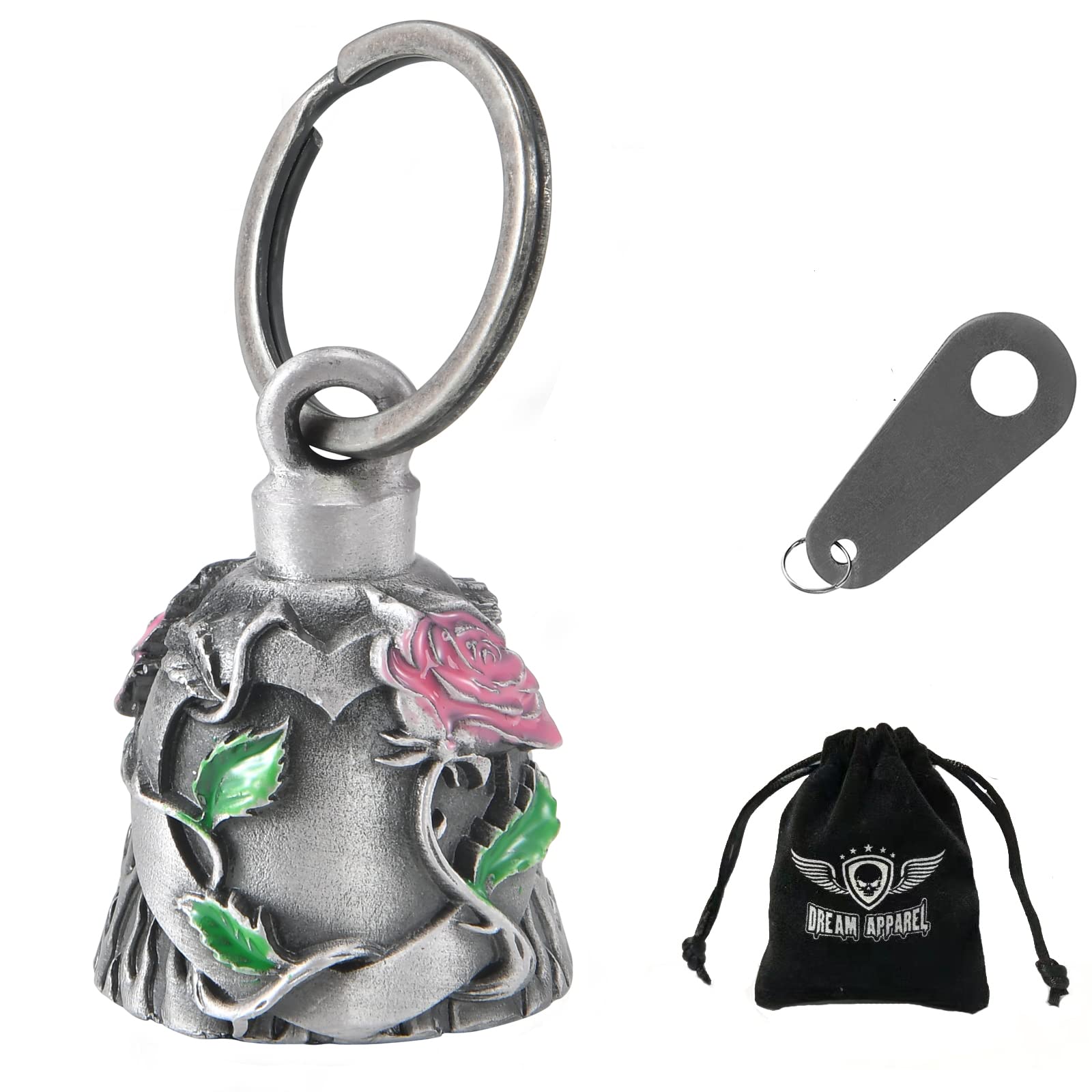 Dream Apparel Motorcycle Ride Bell For Bikers, Heavy Spirit Bells Accessory And Key Chain For Luck