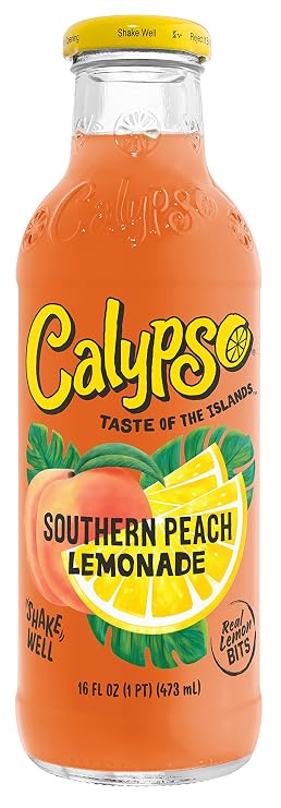 Calypso Lemonade, 6 Flavor Variety Pack, Made with Real Fruit, 16 Fl Oz Glass Bottles (Pack of 12)