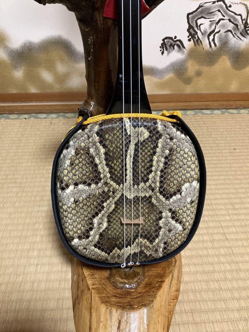 6月9日終了！沖縄三線！貴重！知念大工型！本蛇皮！本張り！【一枚張り】⑥