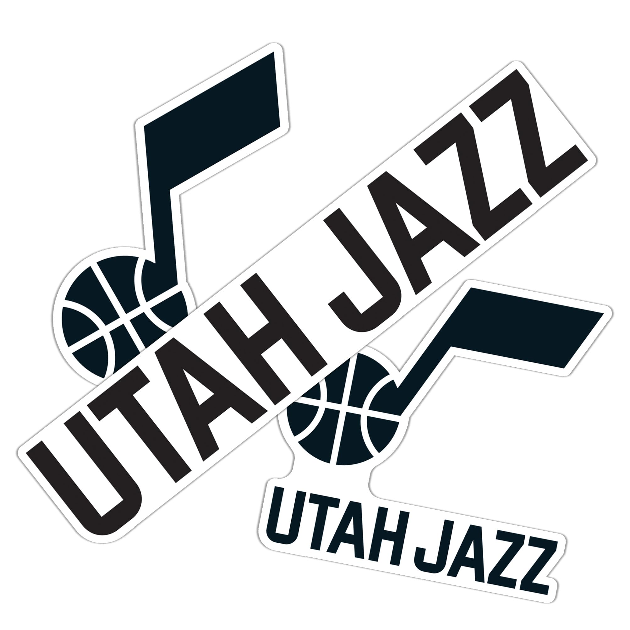 Sticker Utah Jazz NBA Desert Cactus en vinyle type 5-1 pour customisation