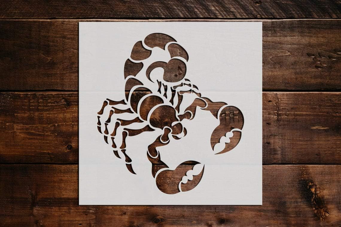 Scorpion Stencil DIY Reusable Craft and Painting Wall Stencils - 173 (16x16)