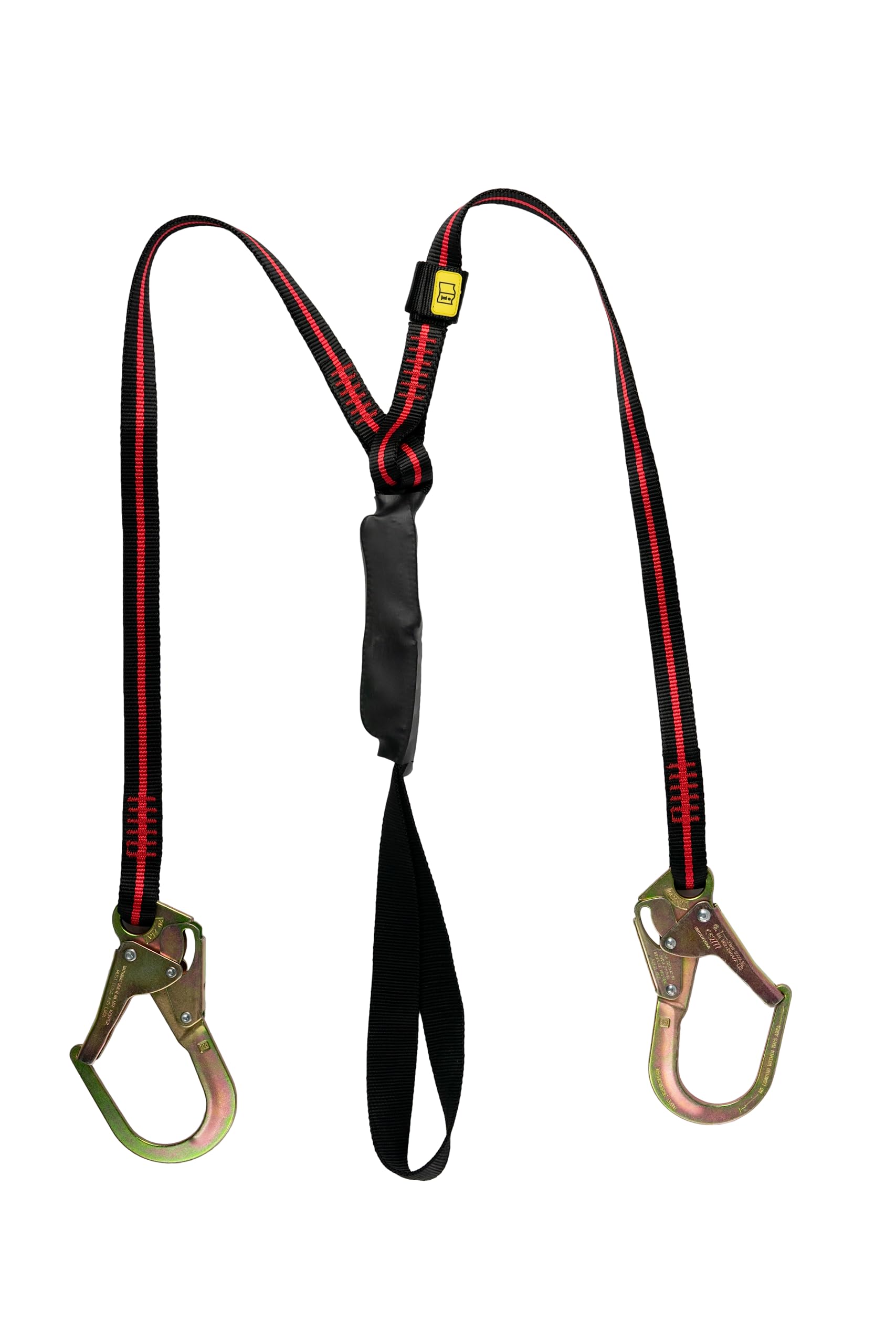 Honeywell Miller H500 Arc Flash Twin Leg Lanyard FPLARCM-TEU, Length 1.8m, Protected Label Pouch, Energy Absorber, Suitable for Rail/Utilities/Construction