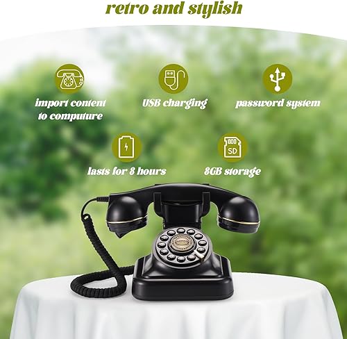 Miniatura 7 de El teléfono de la boda del libro de invitados de audio puede grabar libros de invitados de audio personalizados para bodas, banquetes y fiestas, y