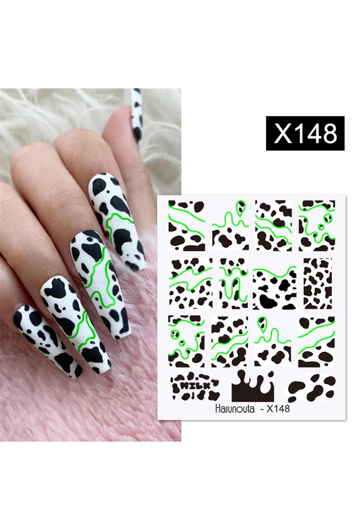 Tırnakmania Su Transferli Nail Art Sticker X148 (55344-3) 3979