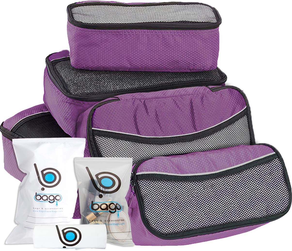 Bago 5 Set Packing Cubes for Travel Luggage & Bag Organizer Pack