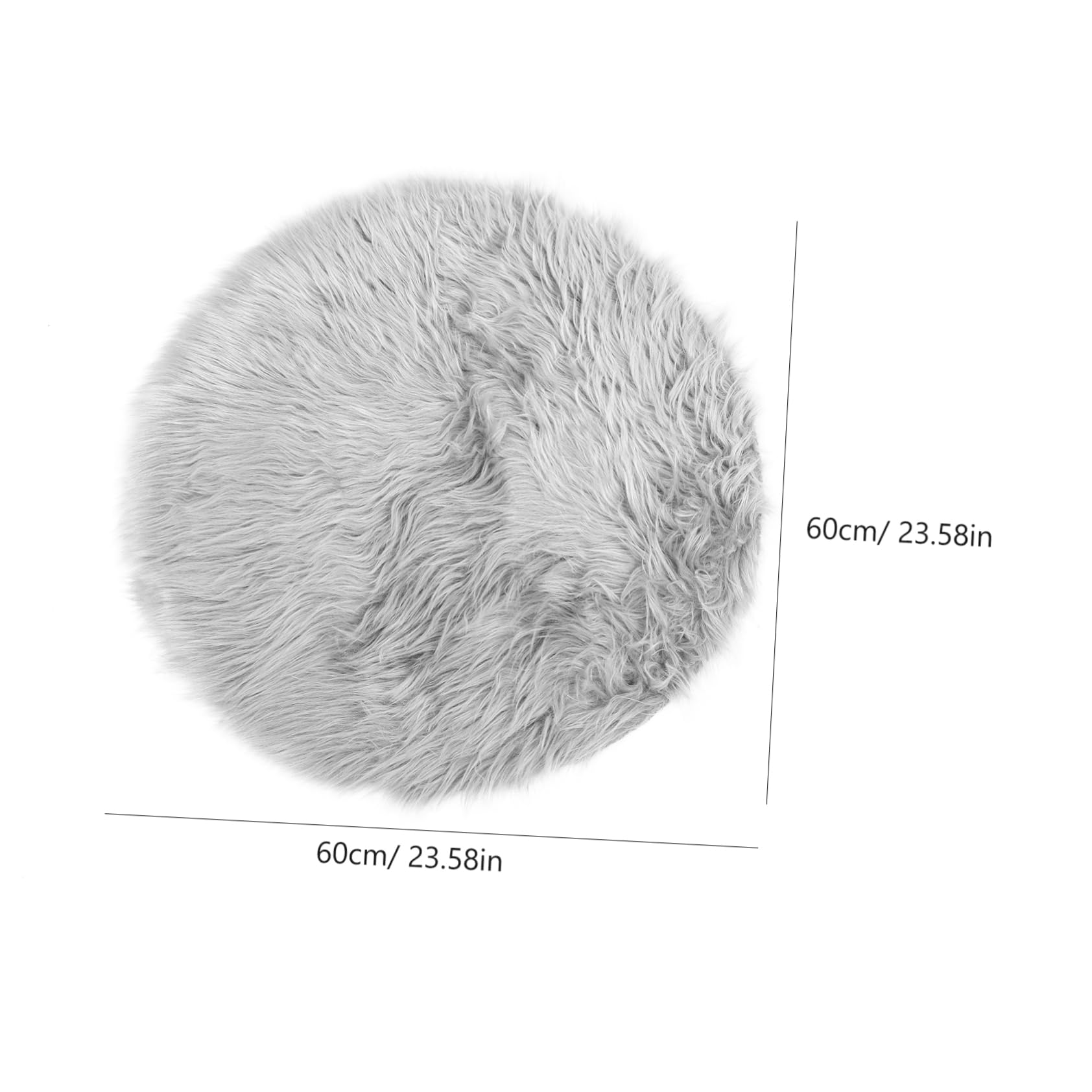 POPETPOP Dog Bed Plush Padding Extra Large Dog Mattress Cozy Warm Pad for Winter (Grey)