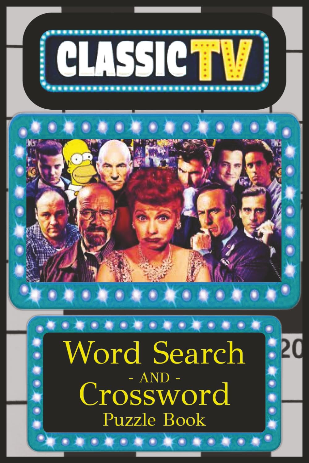 Classic TV Word Search and Crossword Puzzle Book: Timeless TV Puzzles for Calm Relaxation and Memory Boosting Fun