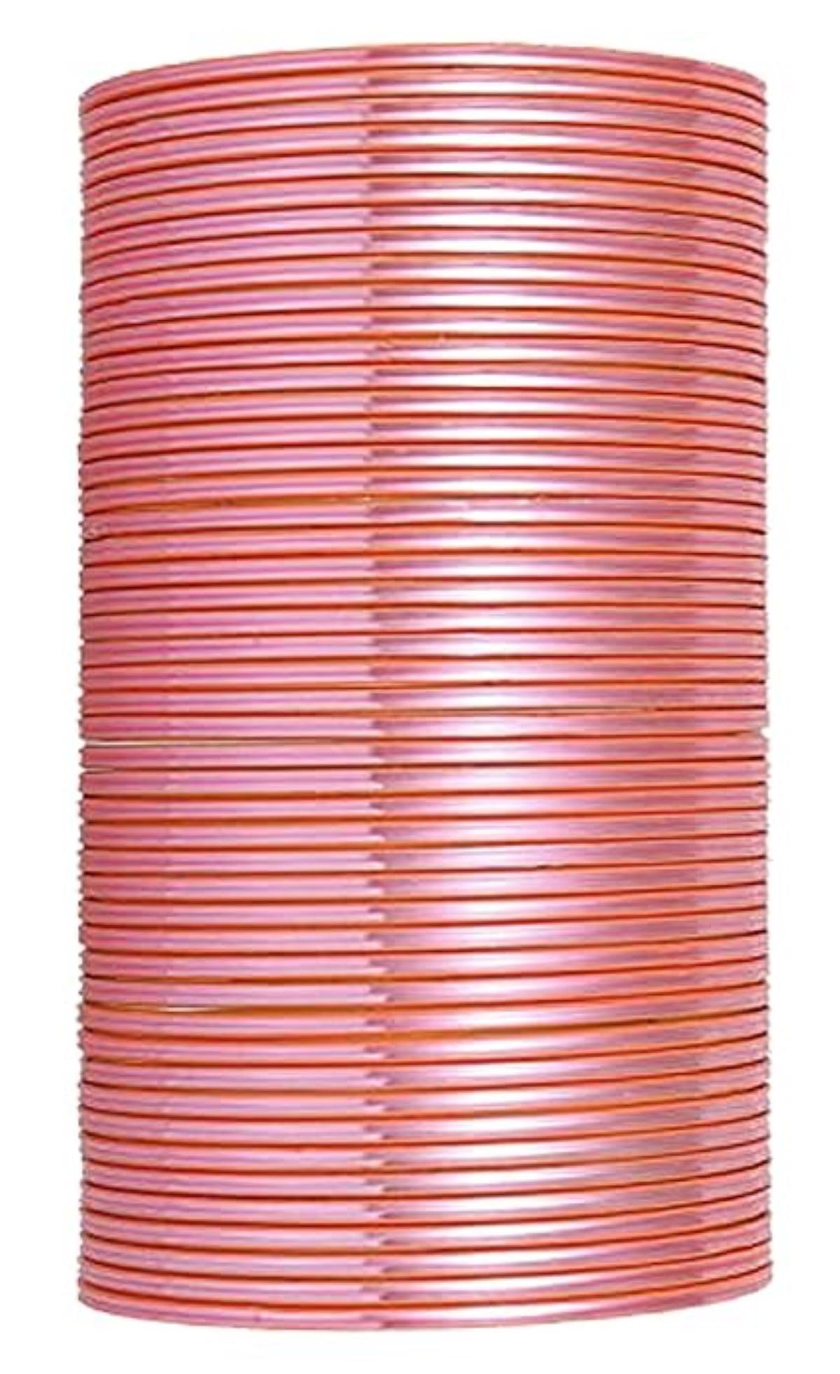 Guddan Gajri Peach Metal Indian Bangles Set Bollywood Plain Bangle Set Bangle Bracelets Costume Jewelry for Women & Girls (48 Bangles) (B0CR1VSQ19) Amazon Price History, Amazon Price Tracker