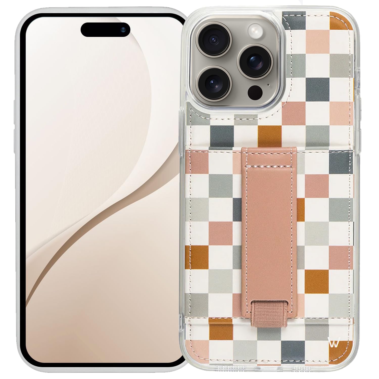 Walli Cases for iPhone 13 Pro Case Aesthetic Wallet Phone Case Card Holder, Securely Holds up to 2 Cards - Cute, Trendy Phone Cover for Women, fits