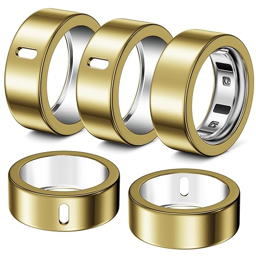 5 Pack Ring Cover Compatible with Oura Ring Gen 4/Oura Ring Gen 3 Horizon/Heritage, Abrasion-Resistant TPU Case for Oura Ring Protector Accessories for Oura Size 9