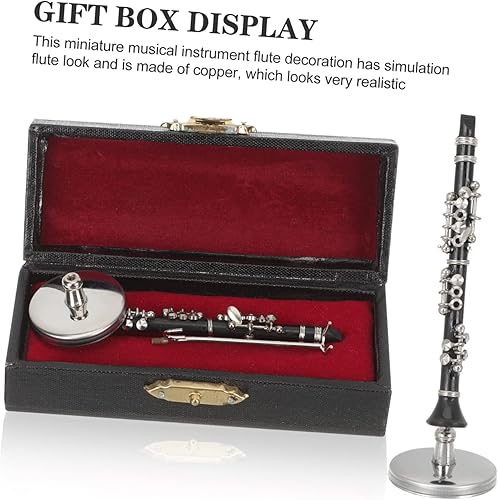 Miniatura 3 de Vaguelly 2 juegos miniatura Clarinete Bajo Modelo Juguete Instrumento Musical Clarinete Miniatura Decoración del Hogar Accesorio