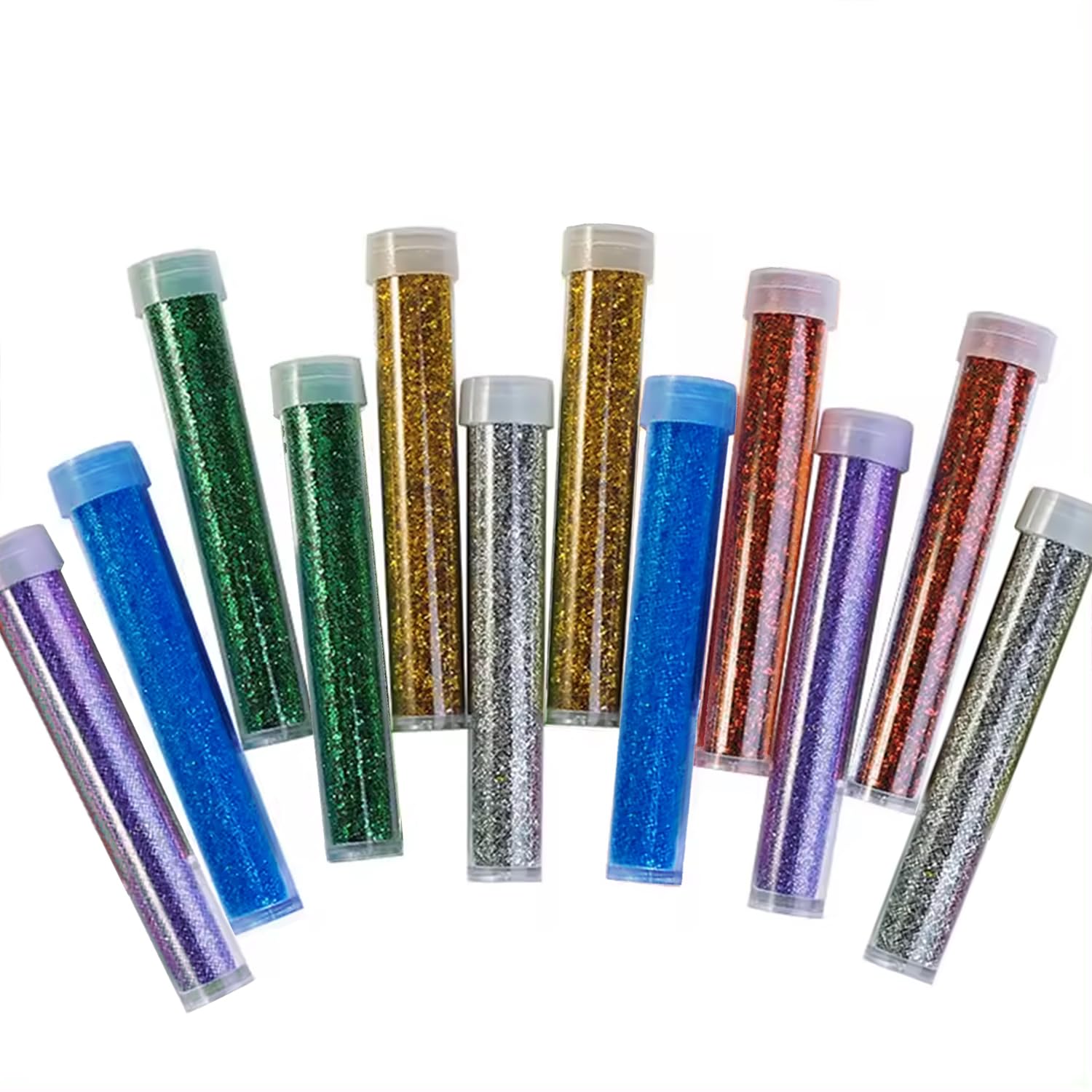 Pack of 12 Premium Glitter Sparkle Powder/Dust (Assorted Colours) for Arts and Crafts, Scrapbooking, Paper Decorations, Nail Art, Resin Art Festival and Festive Decoration-image-24