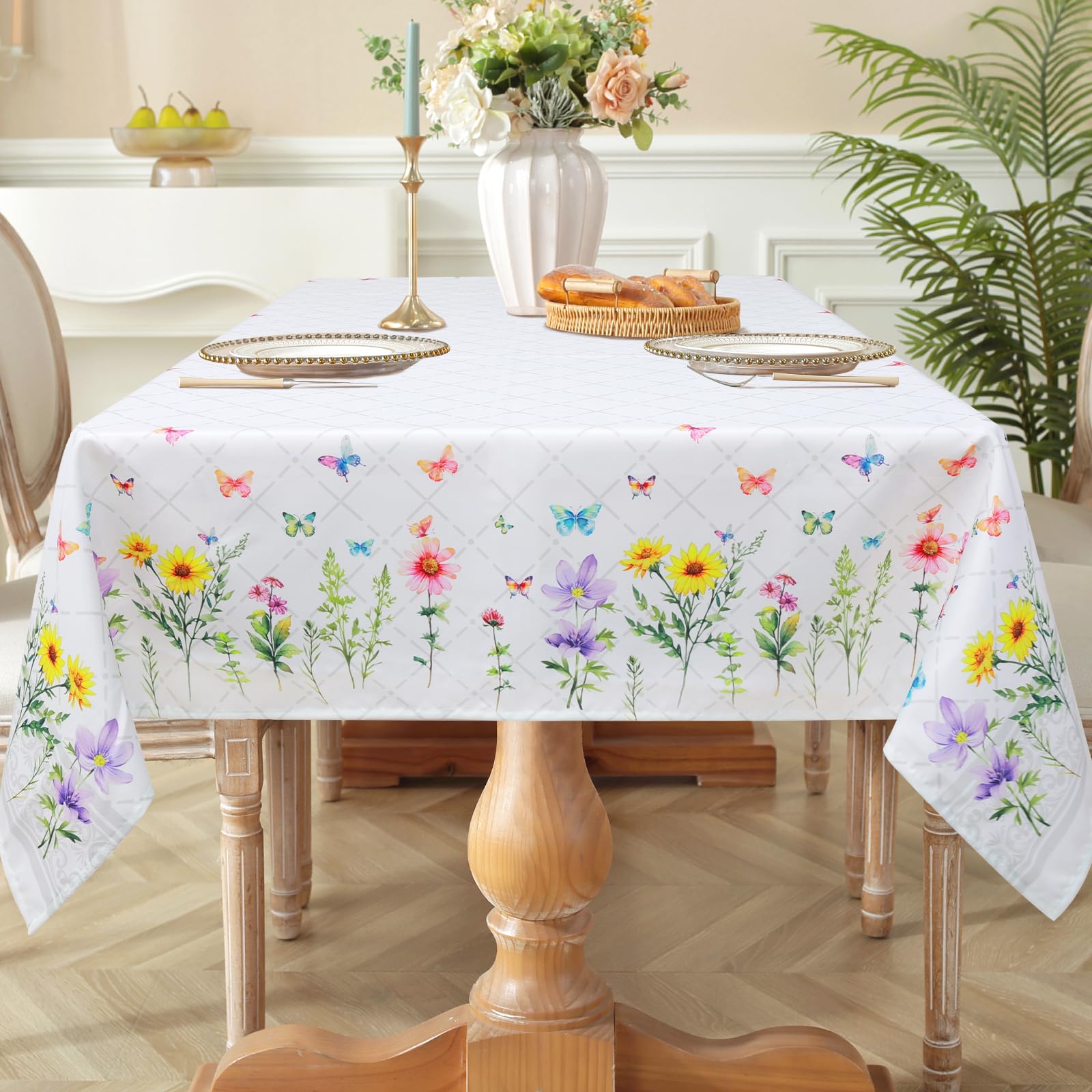Nappe Jetable Nouvel An 2025 - 274 X 137 Cm, PVC Imperméable - Design 'Happy New Year' En Or Et Blanc - Lot De 2