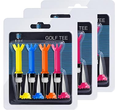 CAITON Magnetic Reusable Golf Tee, Durable Flexible Plastic, Reduce Resistance, Farther Straighter Drives