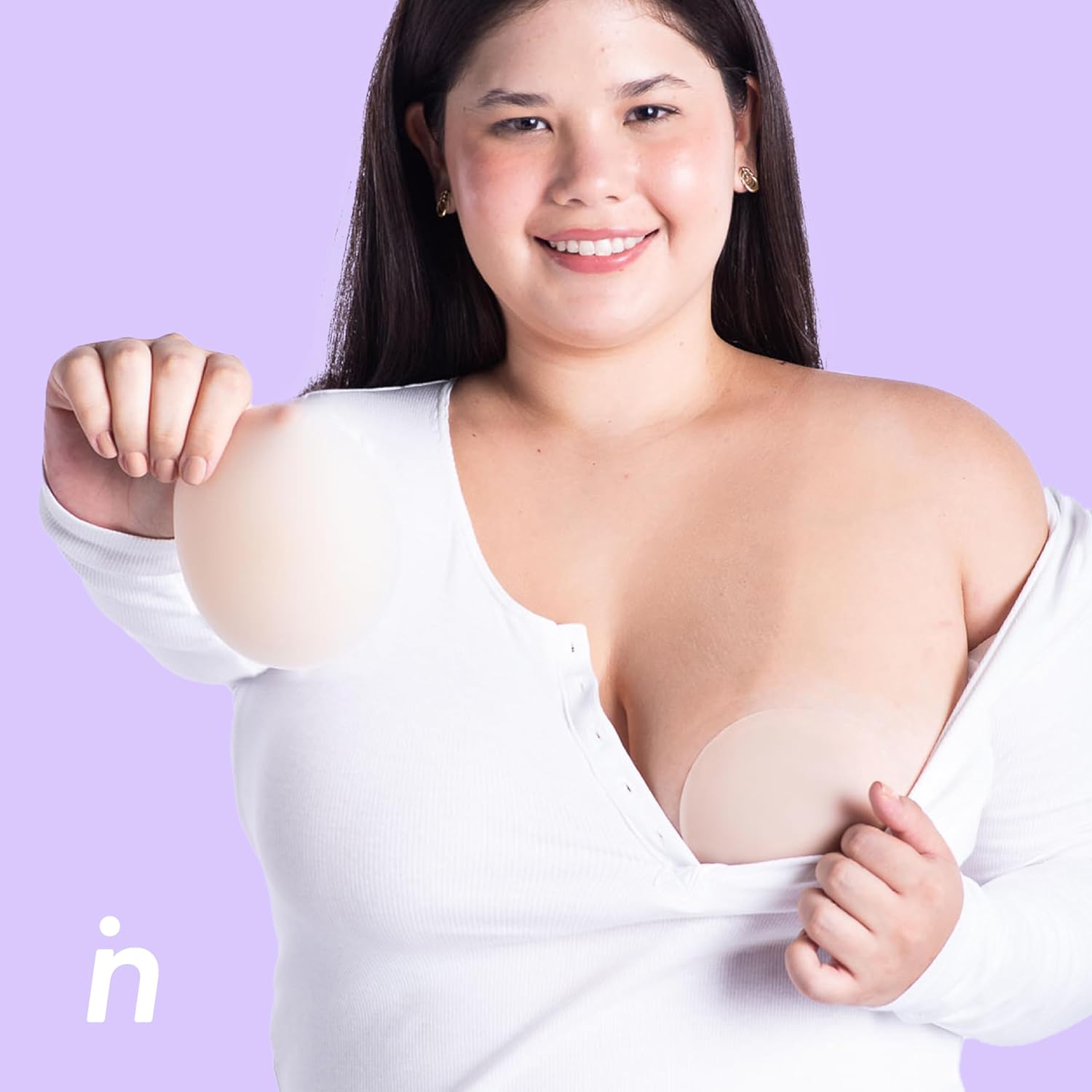 NIPSKIN Nipple Covers for Women - Reusable Breast Petals - Medium & Plus Size - Bare It All Collection - Image 3