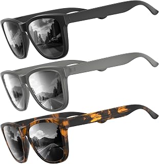 Polarized Sunglasses for Mens Womens - Fashion Men Sun Glasses Shades for Driving Fishing Lightweight UV Protection