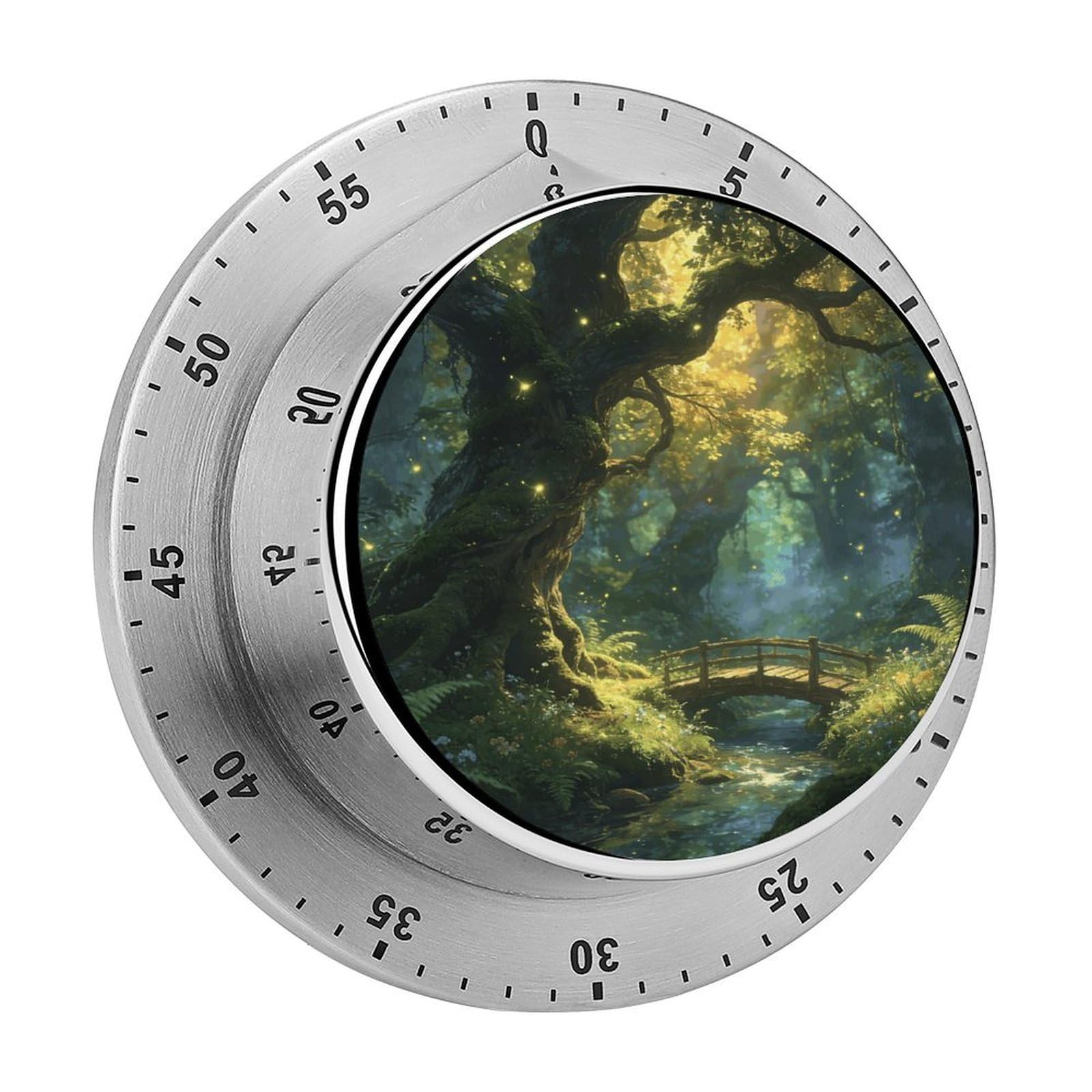 Temporizador visual de cuenta atrás Enchanted Forest con imán para nevera y alarma ruidosa