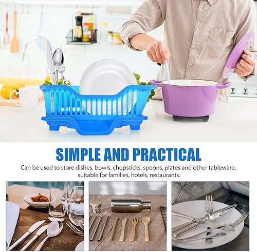 Miniatura 3 de Ipetboom Escurridor de platos, 1 juego de escurridor de platos para encimera de cocina, estante de secado de platos para escurridor de platos