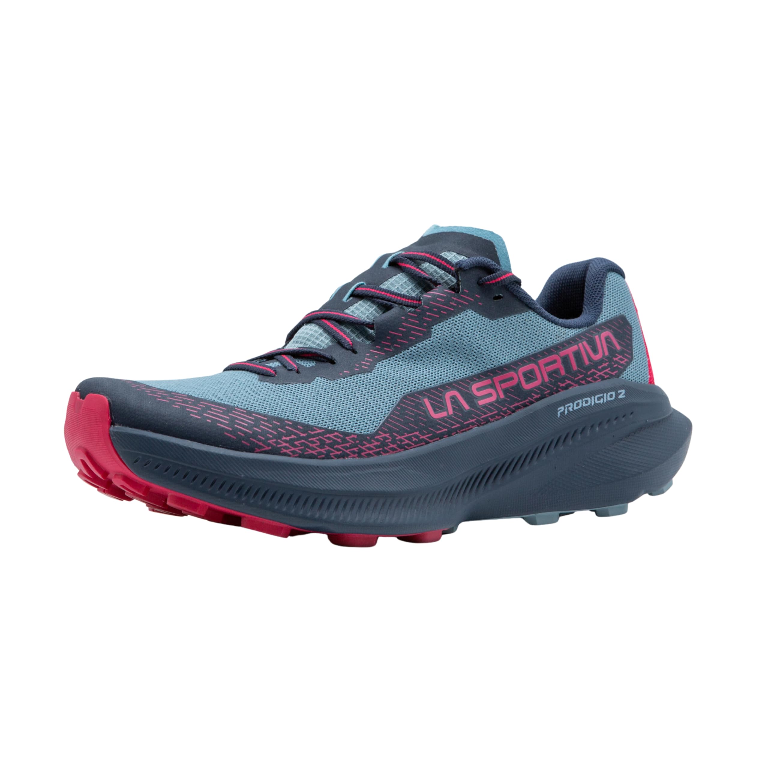 La Sportiva Prodigio 2 Women's Trail Running Shoe, Limestone/Azalea, 9US(40.5EU Equivalent) - Versatile Daily Trainer to Race Day - Reactive Cushioning - Breathable & Grippy