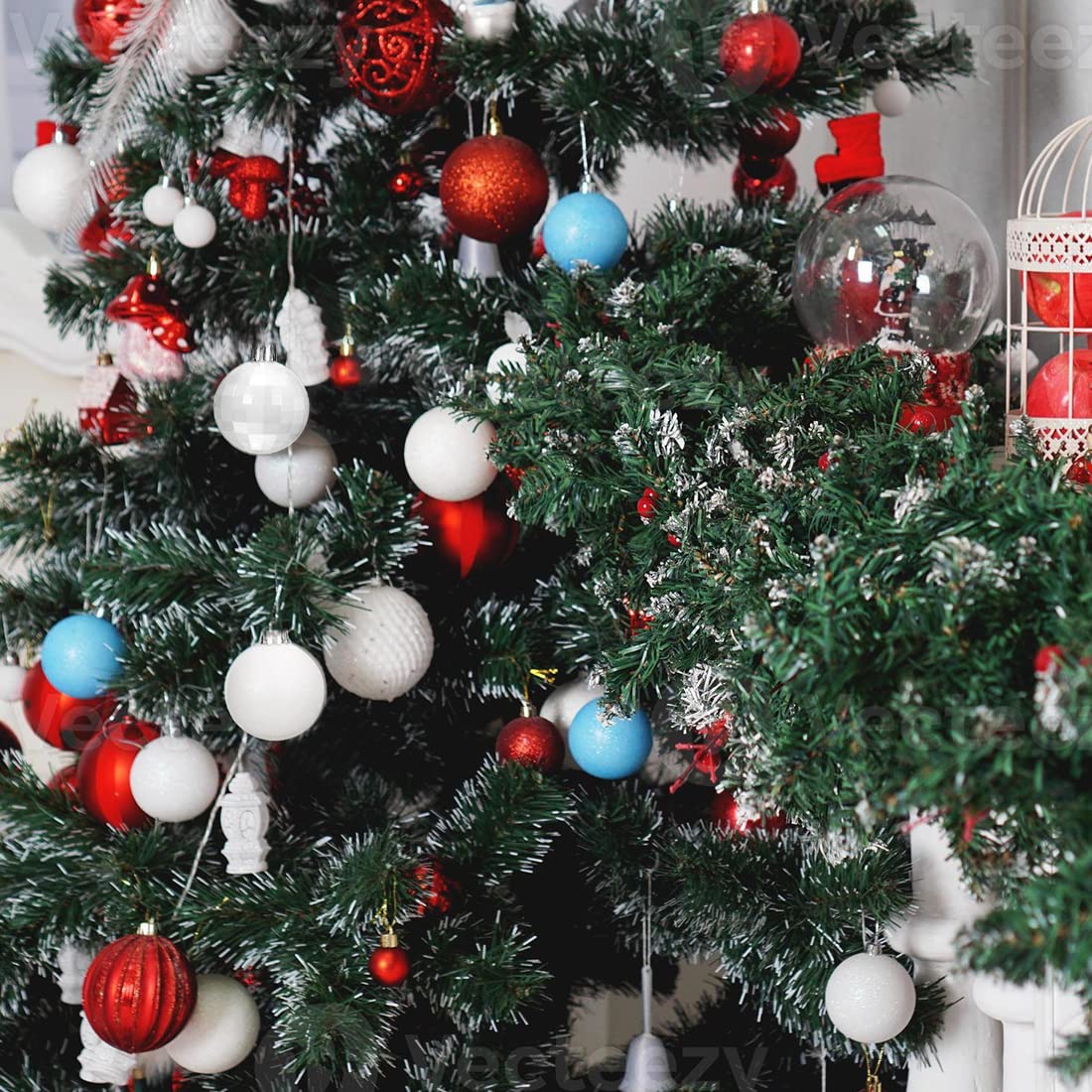 24 Palline Di Natale Opache Colore Nero – Set Decorazioni Infrangibili Per Albero