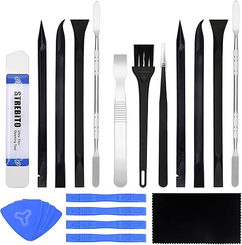 STREBITO Spudger - Kit de herramientas de palanca de 23 piezas para iPhone, portátil, iPad, teléfono celular, MacBook, tableta, computadora,