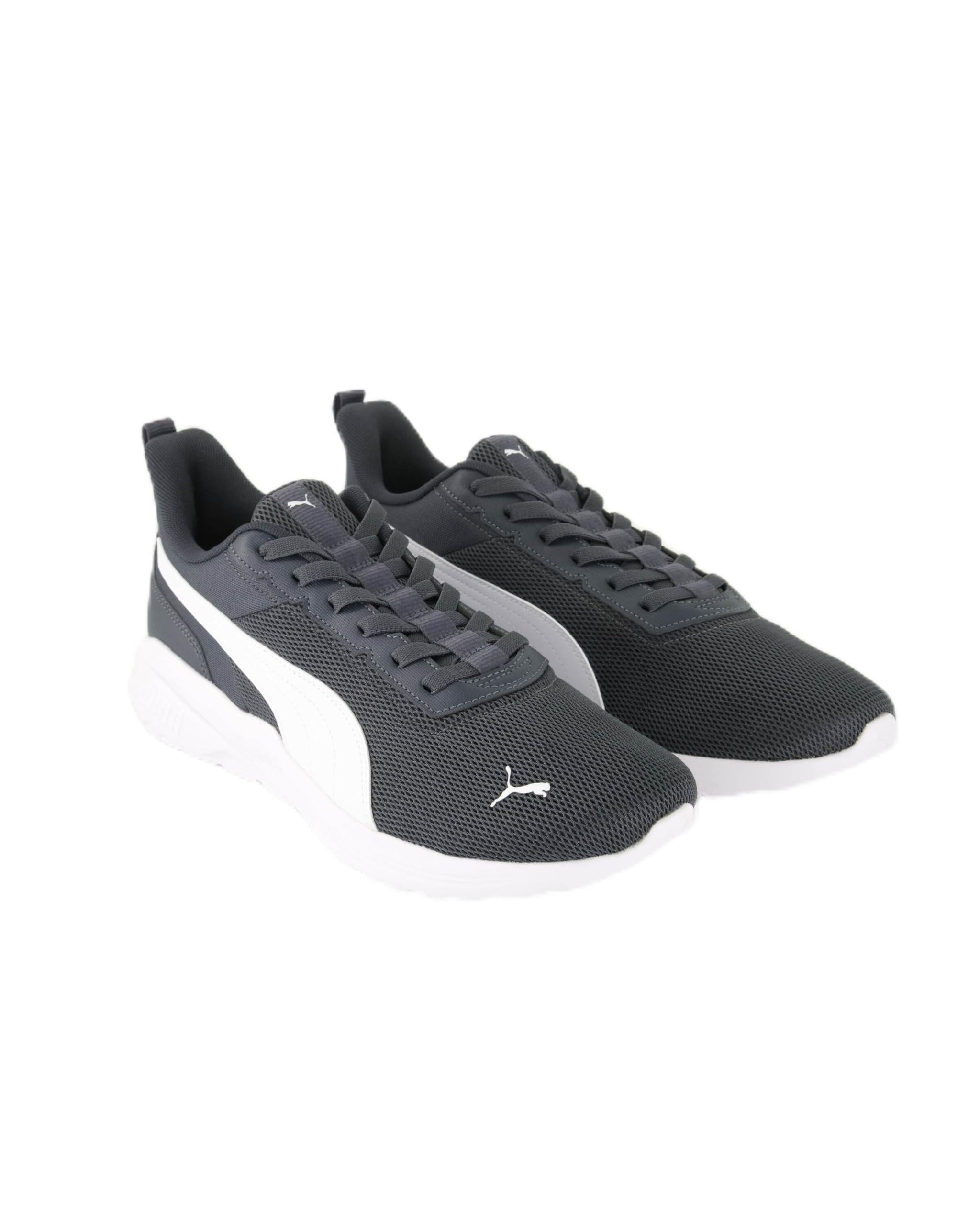 PUMA ANZARUN 2 LITE SLIPTECH Sneaker, Unisex, kräftiges Grau/Weiß, 4.5 UK
