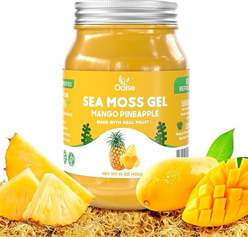 Miniatura 33 de Gel de musgo marino de 15 onzas, gel natural de masa marina irlandesa artesanal con 92 minerales y vitaminas, sin OMG, sin gluten, vegano, defensa