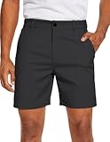 Men&apos;s Golf Dress Shorts Flat Front Hybrid 7 Inch Lightweight Quick Dry Chino Casual with Pockets