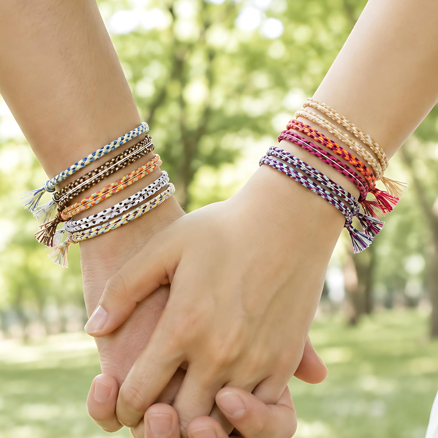 Handmade Friendship Bracelets 24PCS Adjustable Colorful Woven Wrap for Women image 5