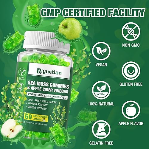 Miniatura 7 de Paquete de 2 gomitas de musgo marino  120 ositos veganos irlandeses de musgo  Hecho con gel de musgo marino natural y orgánico, vejiga y raíz de