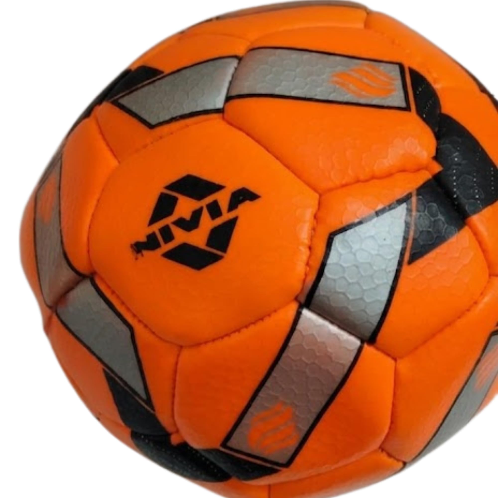 Professional Soccer Ball, Orange and Black, Hexagonal Pattern Design, Training Star-image-18