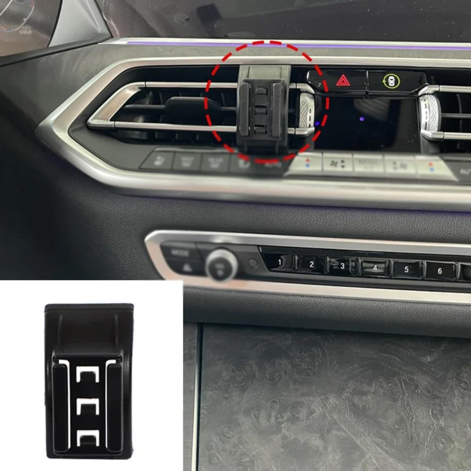 Uchwyt samochodowy dla BMW X6 G06 2020-2021, Uchwyt na telefon samochodowy
