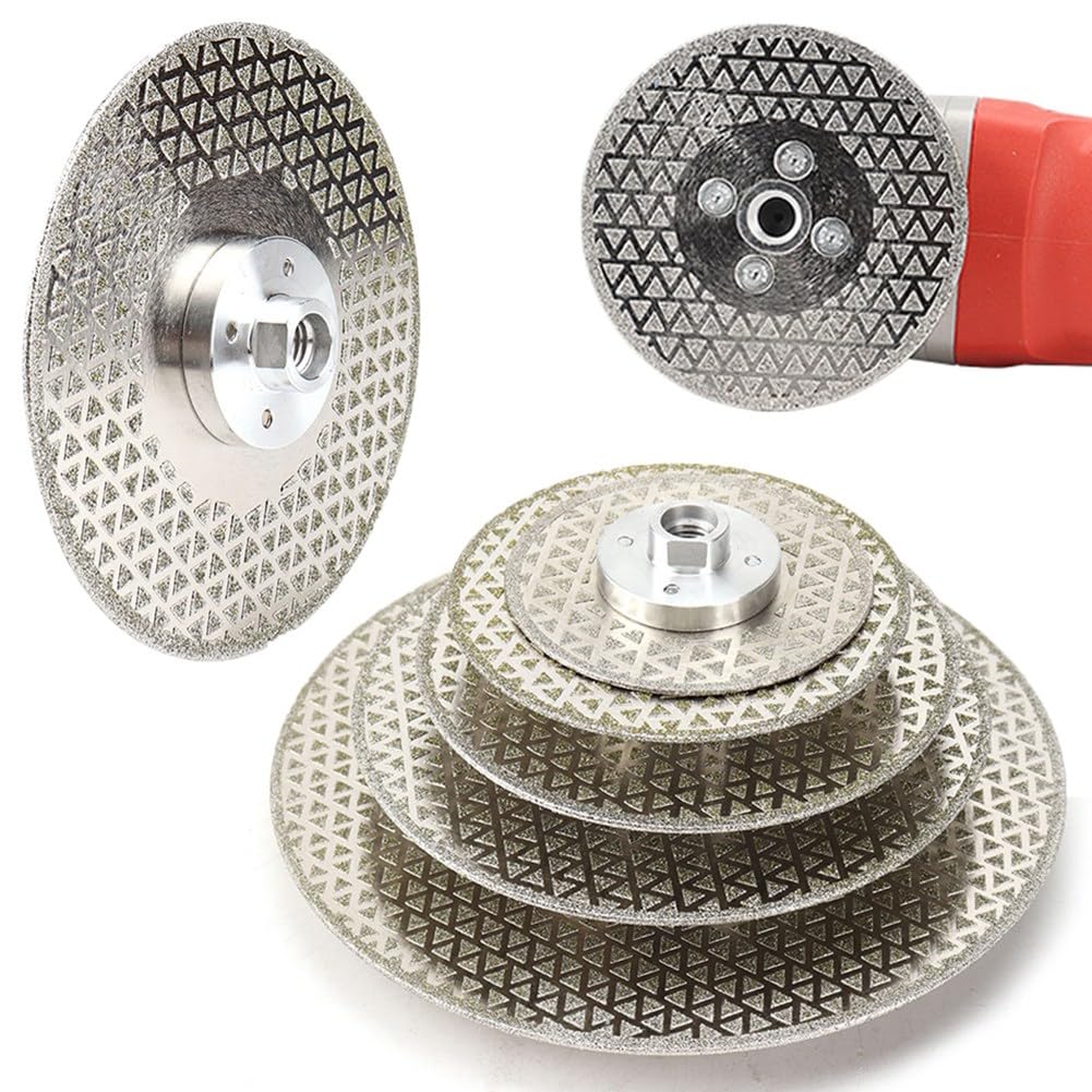 Hoja de con Rueda de Corte de Diamante Soldada Al Vacío M14, Disco de Doble Cara, Corte de Mármol, Hormigón y Baldosas de Cerámica de 230 mm